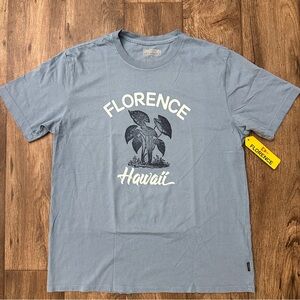 Florence Marine X 100% Cotton Taro Hawaii T-shirt Men’s Size L Blue